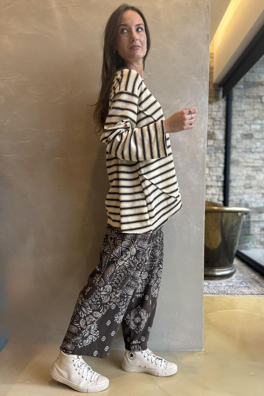 Camber Sand Knit Stone & Chocolate